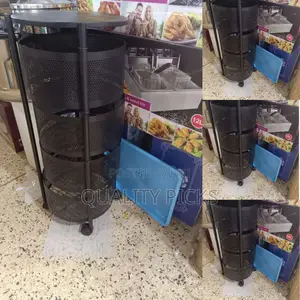 Metallic Rotating Vegetable Storage Rack