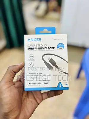 Anker Power Line 3 Flow Usb C To iPhone Lightning Cable 2m