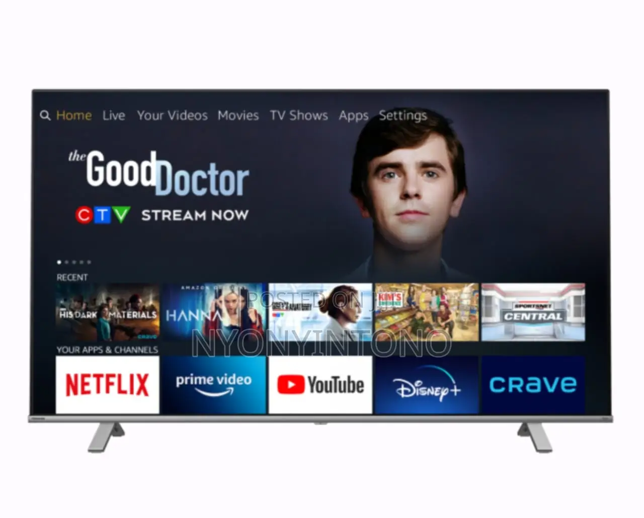 Skyworth 50" Android Frameless Smart Tv With Free to Air.