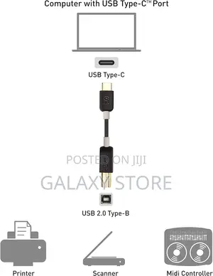 Usb C to Printer Cable Type C to Usb B