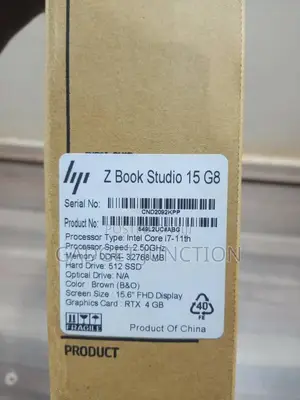 New Laptop HP ZBook Studio 32GB Intel Core I7 SSD 512GB