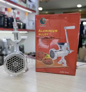 Hand Operated Meat Mincer/ Slicer Size 10 Silver