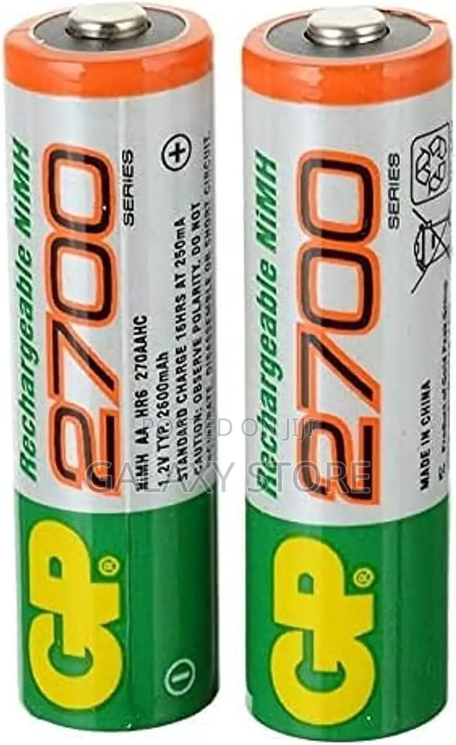GP 2 AA Rechargable Batteries 2700 Mah