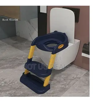 Kids Toilet Trainer With Non-slip Cushioned Ladder -multi