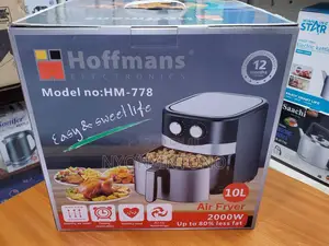 Hoffmans 10 Litres Air Fryer With 1yr Warranty Easy to Use