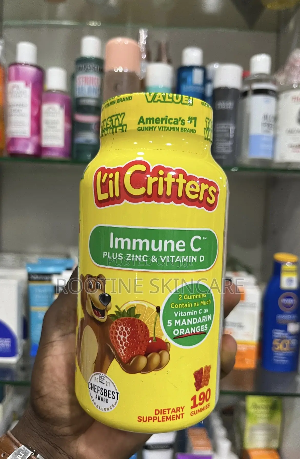 Lil Critters Immune C Zinc Vitamin D Kids Supplements