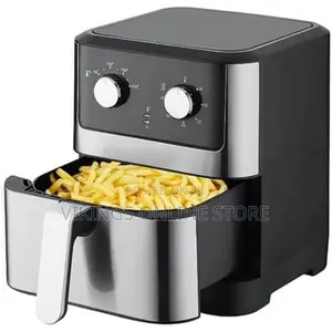 Large Airfryer of 8 Liters Frying Without Oil-Silver/Black