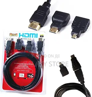 3-in-1 HDMI to HDMI/Mini/Micro HDMI Adaptor Cable Kit