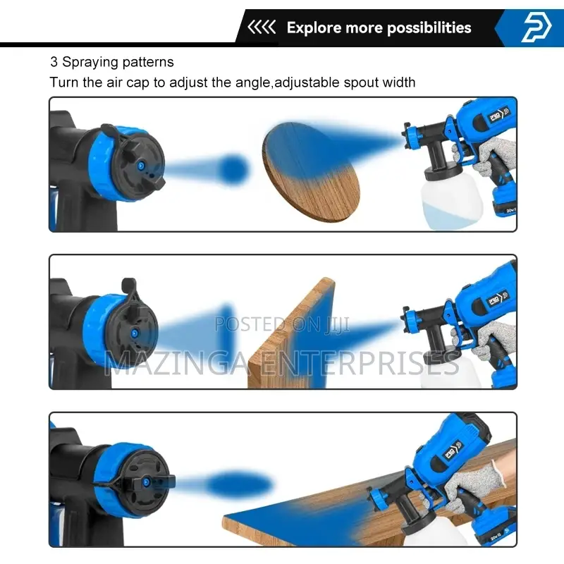 Lithium Battery Portable Handheld Cordless Paint Spray Gun