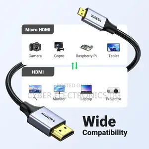 Micro Hdmi to Hdmi Cable for Cameras