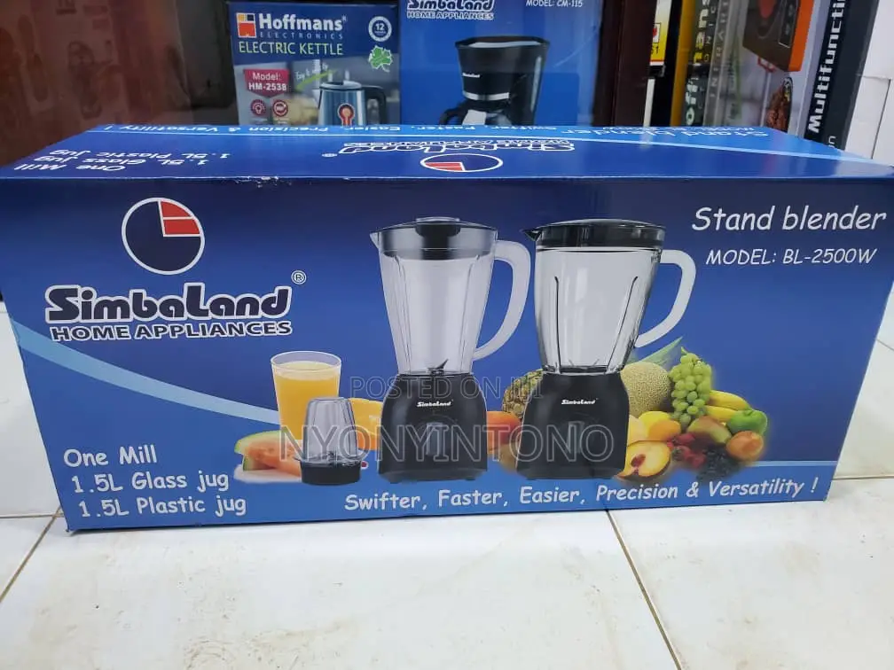 Simbaland 3 in 1 Heavy Duty Blender With 2 Years Warranty.