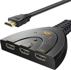 3 Port HDMI Auto Switch Splitter HUB Box for HDTV 3 in 1 Out
