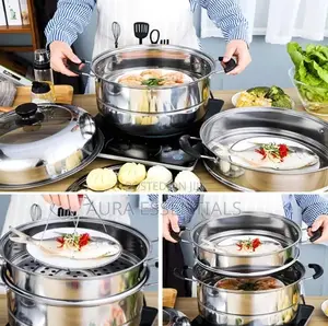 Stainless Steel Steamer/ Soup Pot