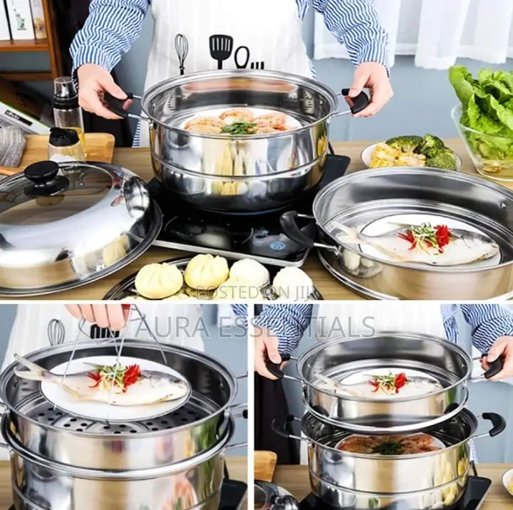 Stainless Steel Steamer/ Soup Pot