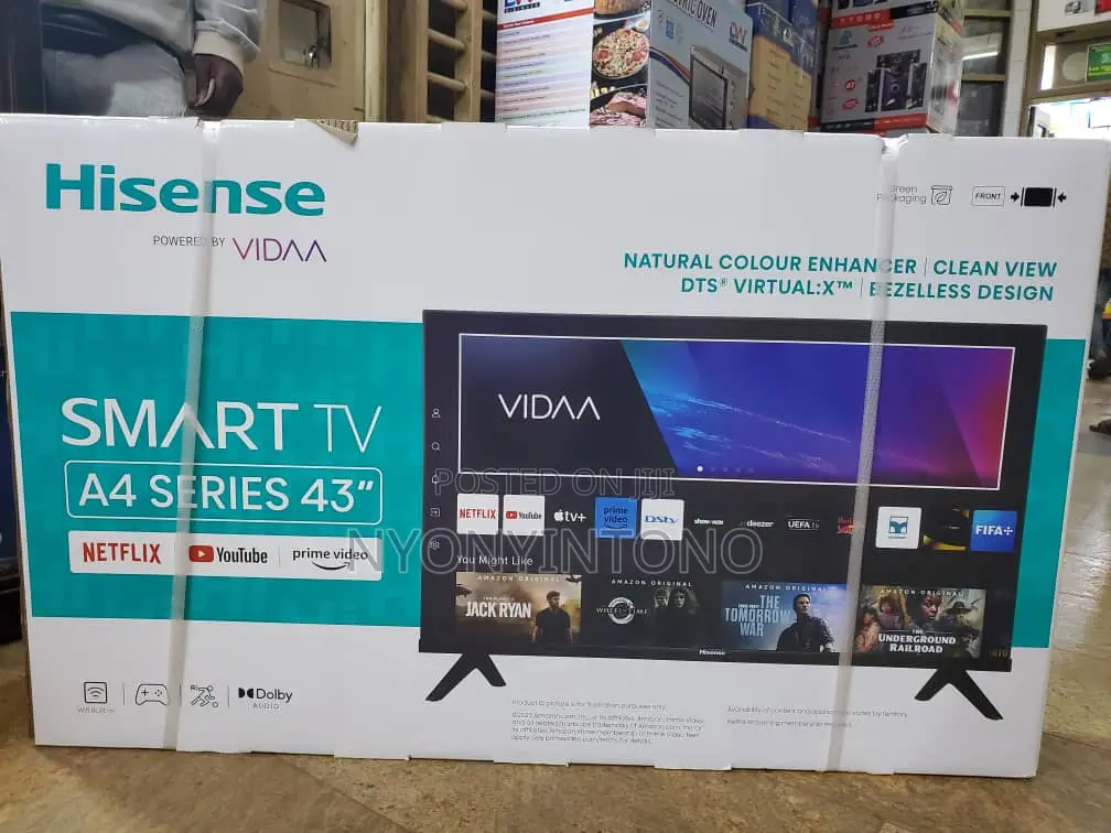 Hisense 43" Digital Smart Vidaa Frameless Tv.