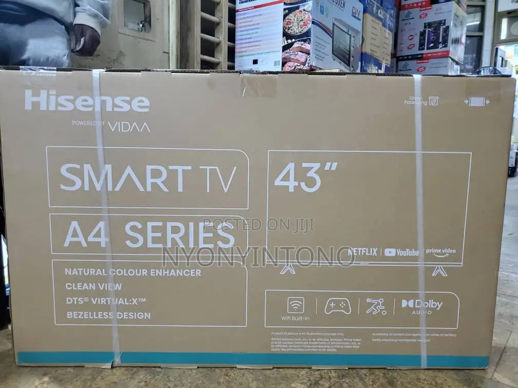 Hisense 43" Digital Smart Vidaa Frameless Tv.