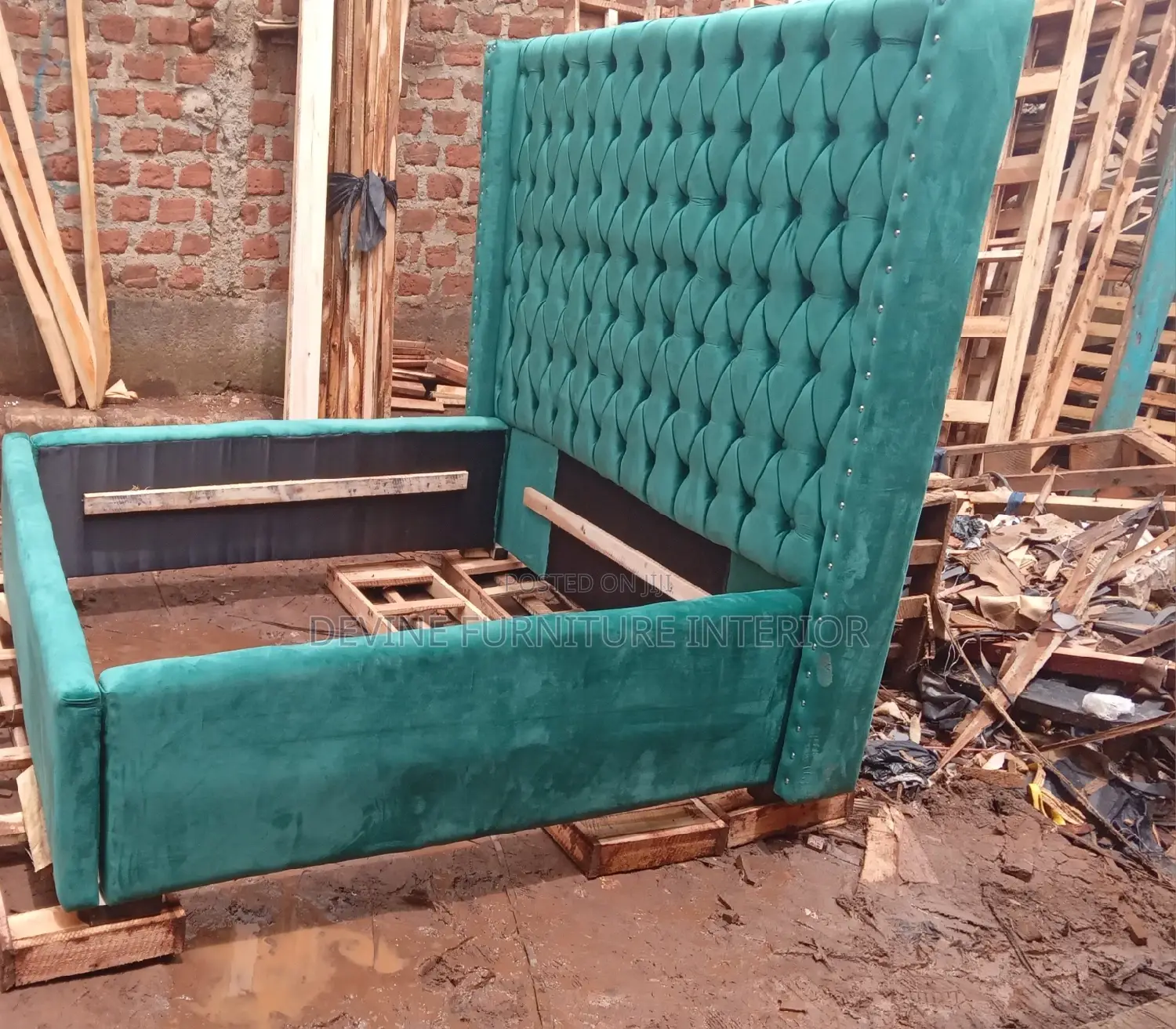 5x6 Bed in Green Colour