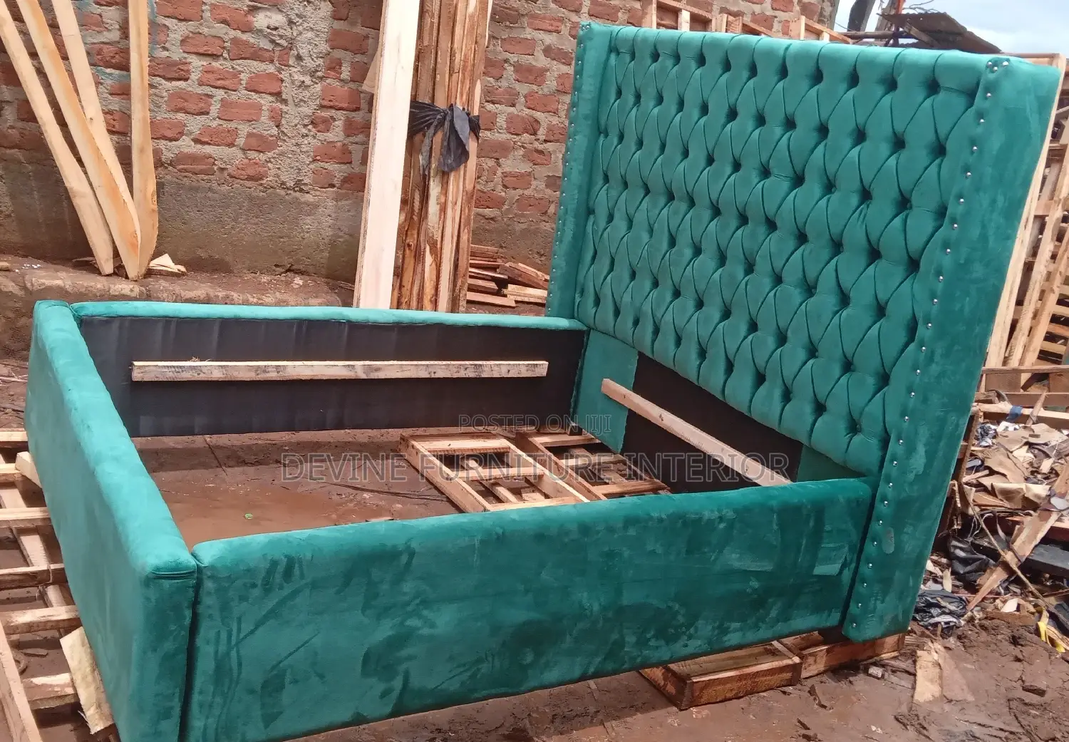 5x6 Bed in Green Colour