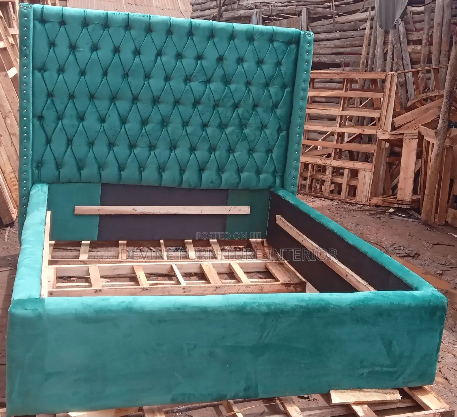 5x6 Bed in Green Colour