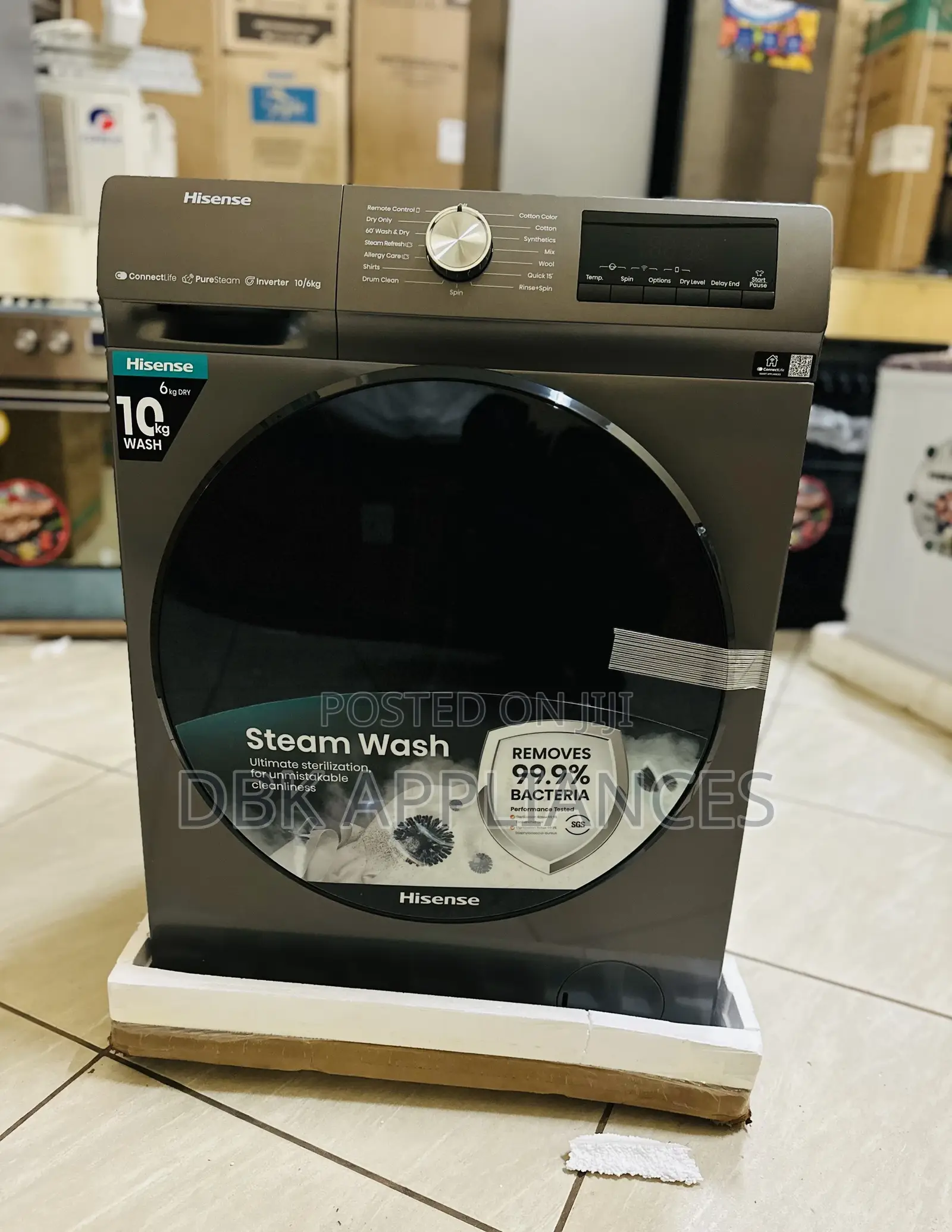 New Hisense 10/6ks Front Loader Washing Machine