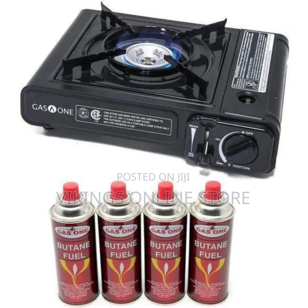 Single Burner With 4 Cylinder Gas Bottles