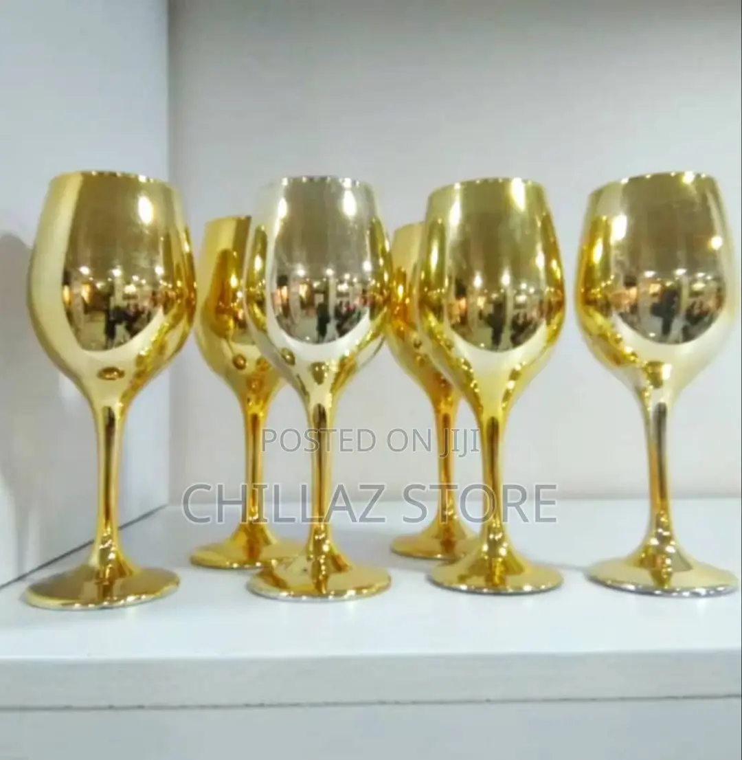 Gold Wine Glasses 12pcs Dozen