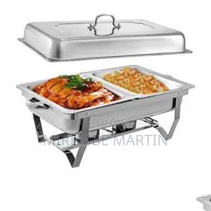 Stainless Steel Double Chafing Dishes.