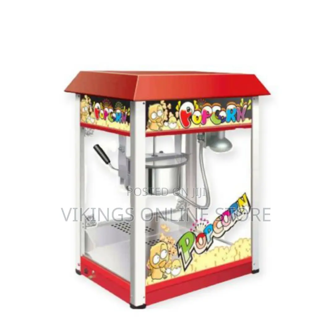 Electric Commercial Popcorn Machine - Red