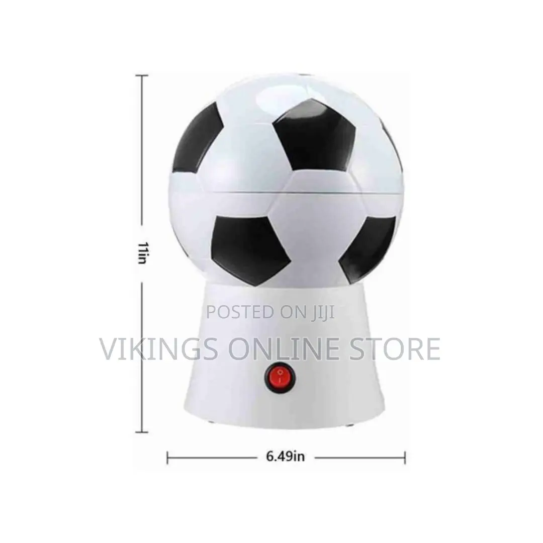 0.27 L Electric Popcorn Maker Popper (White, Black)