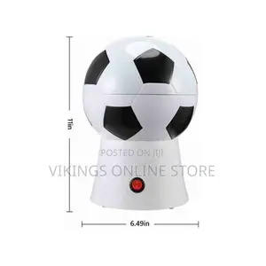 0.27 L Electric Popcorn Maker Popper (White, Black)