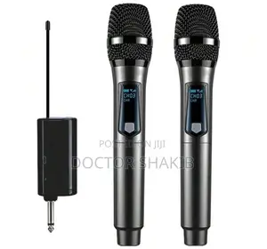 Portable Rechargeable Dual Wireless Handheld Microphone