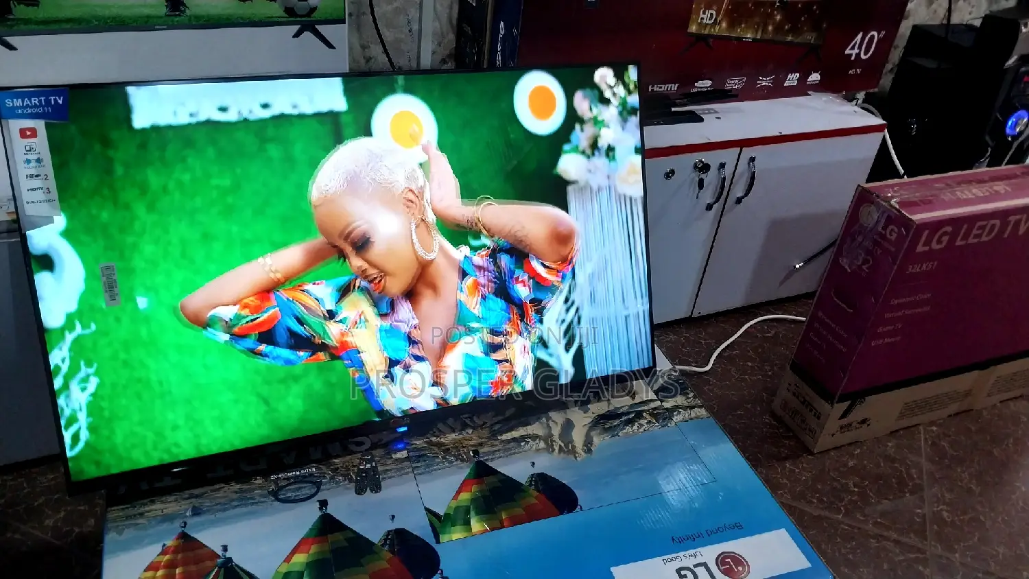 LG 60 Inches Smart Digital Flat Screen Flameless.