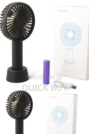 Portable Handheld Fan And Rechargeable Battery Operated