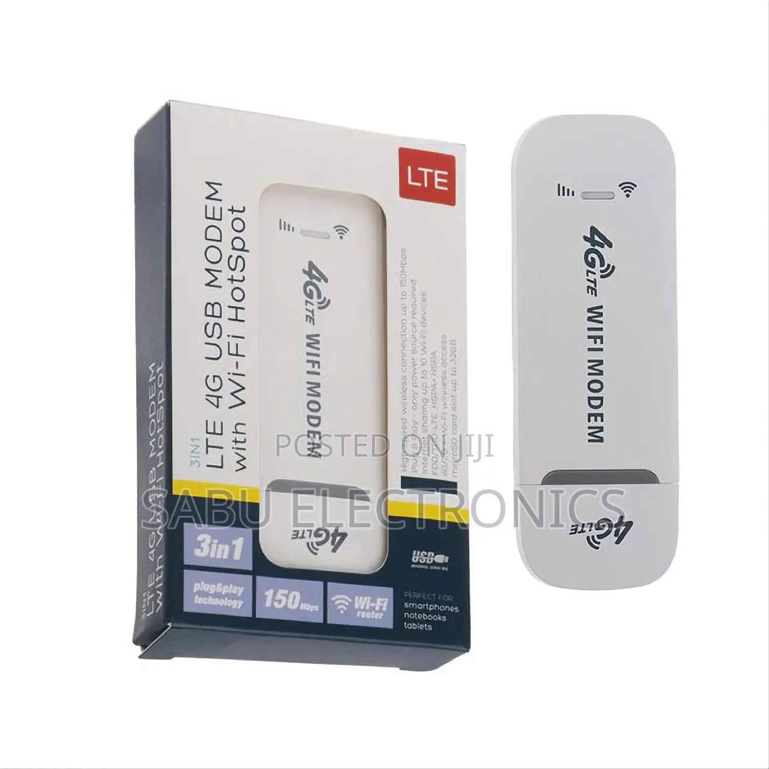3 in 1 Lte Modem- Wifi-Hotspot Dungle- 4g