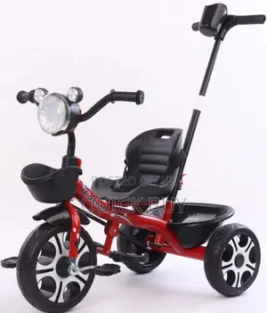 Three Wheeled Children's Tricycle Baby Seat Car.