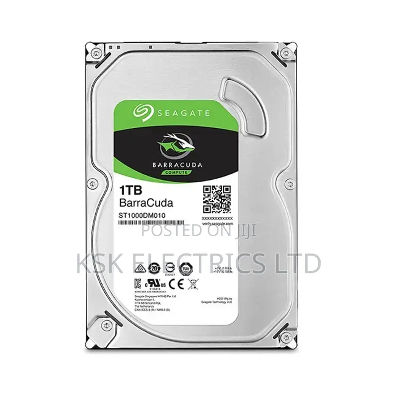 Seagate 1TB Barracuda Desktop PC HDD SATA 6gb/S 32MB 7200