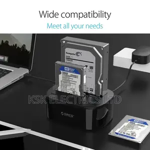 Hard Drive Docking Station for 2.5/3.5 Inch HDD SSD SATA To