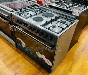 Blue Frame 90*60 Electric and Gas Gas Cooker With Oven.