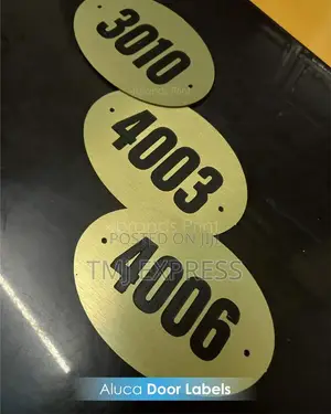 Gold And Silver Door Numbers