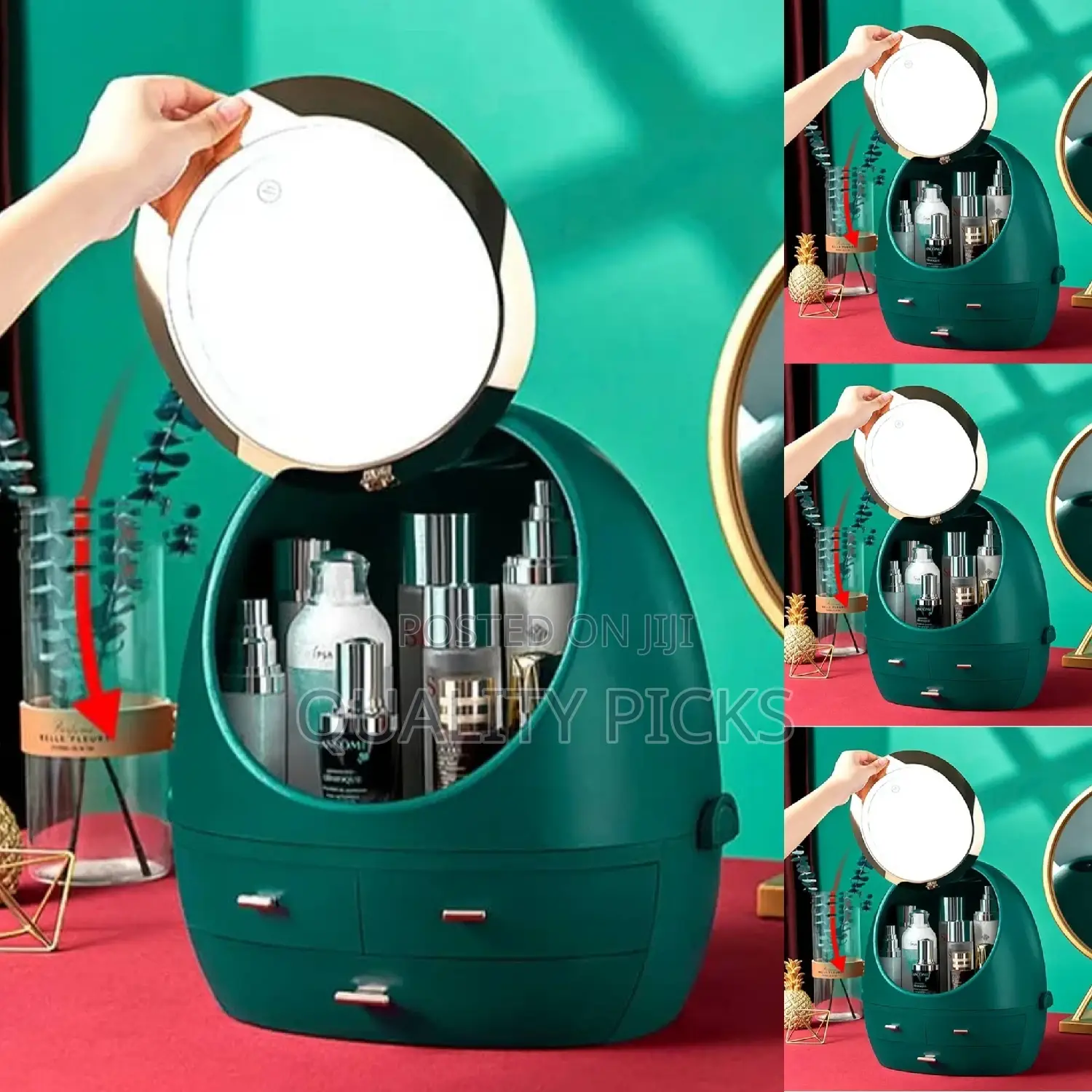 Led Makeup Storage Rack