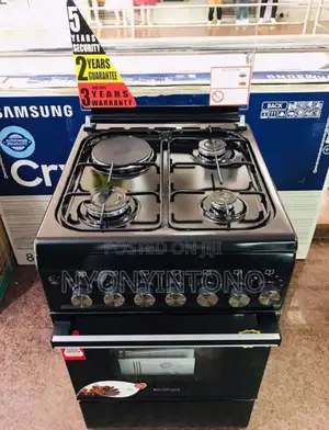 Blue Frame 50*60 Black 3+1 Cooker With Oven.