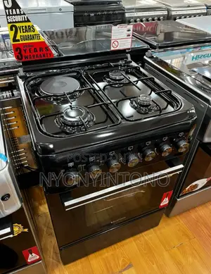 Blue Frame 60*60 Black 3+1 Cooker With 5 Years Warranty.