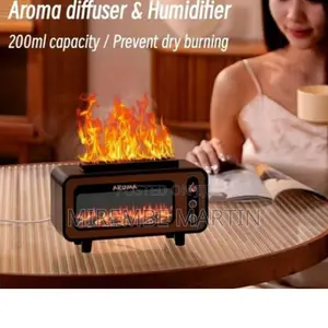 7 Colors Fire Place Frame Aromatherapy Humidifier.