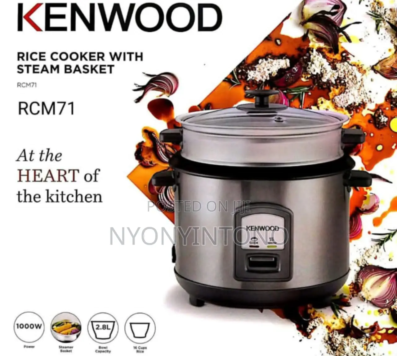 Kenwood Original 2.8litres Automatic Rice Cooker.