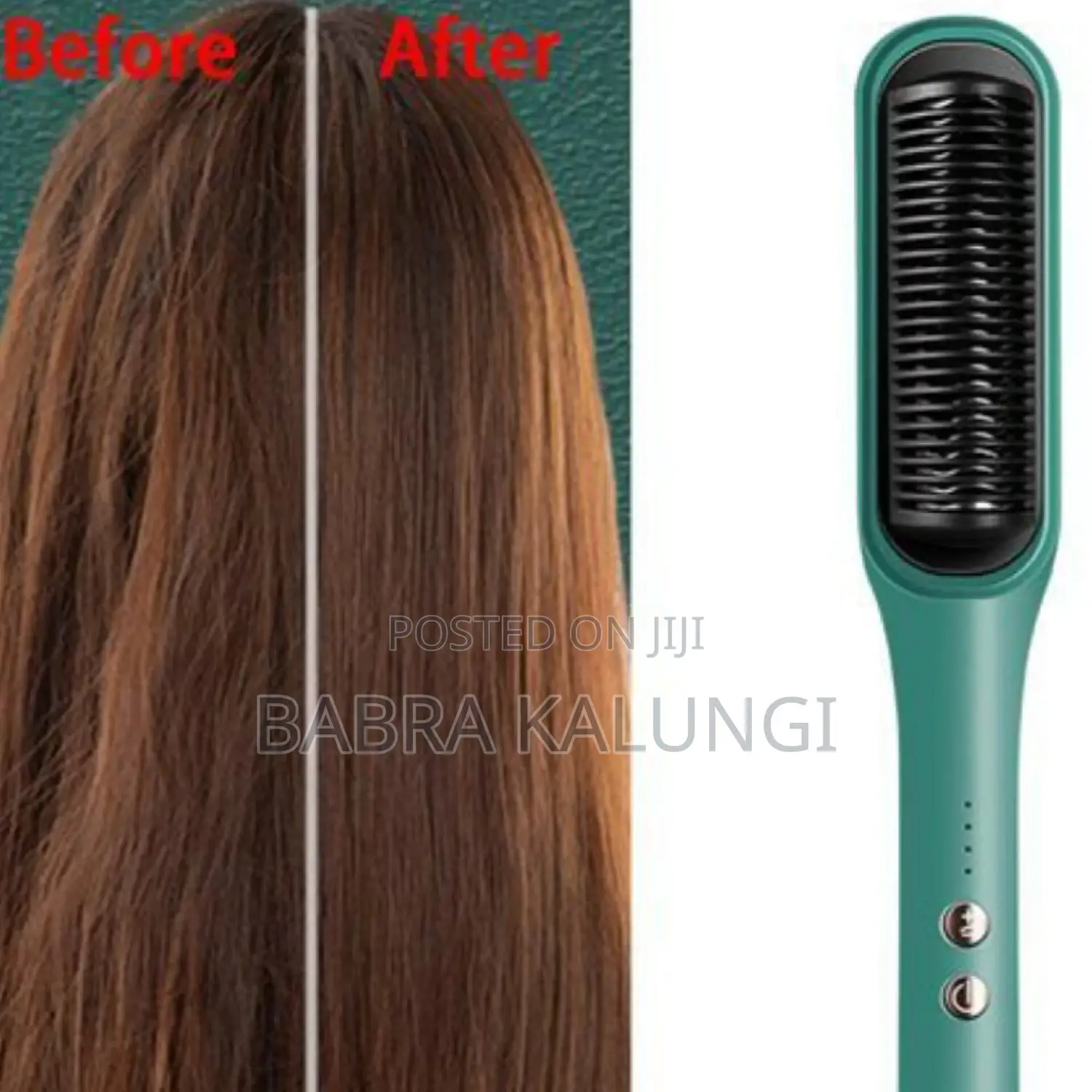 Dual Use Hair Curler, Straightener Green