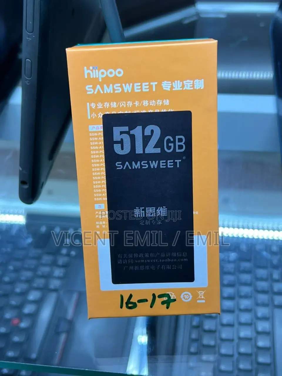 SSD 512GB for Macbook 2016-2017