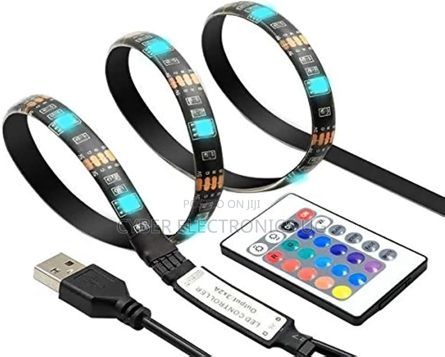 5m LED Strip Light TV Kit for Decorations Multicolour