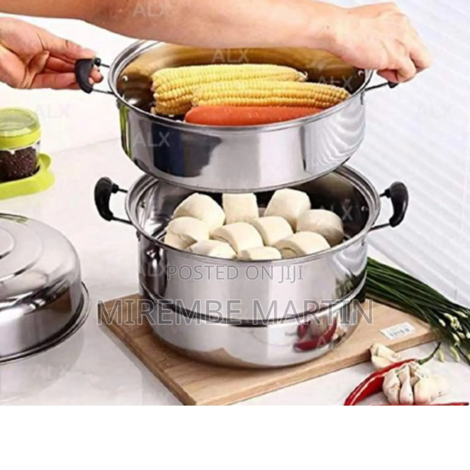 3 Layers Stainless Steel Pot Steamer.