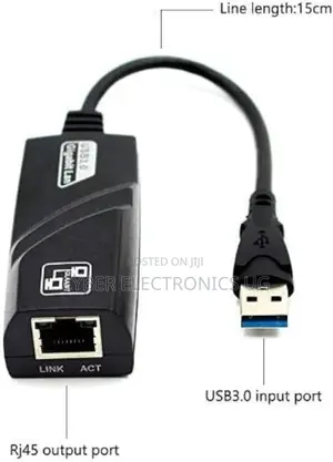 Ethernet Adapter USB 3.0 to 10/100/1000 Network RJ45 Lan
