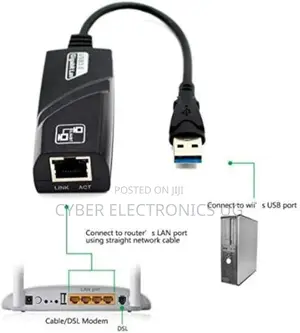 Ethernet Adapter USB 3.0 to 10/100/1000 Network RJ45 Lan